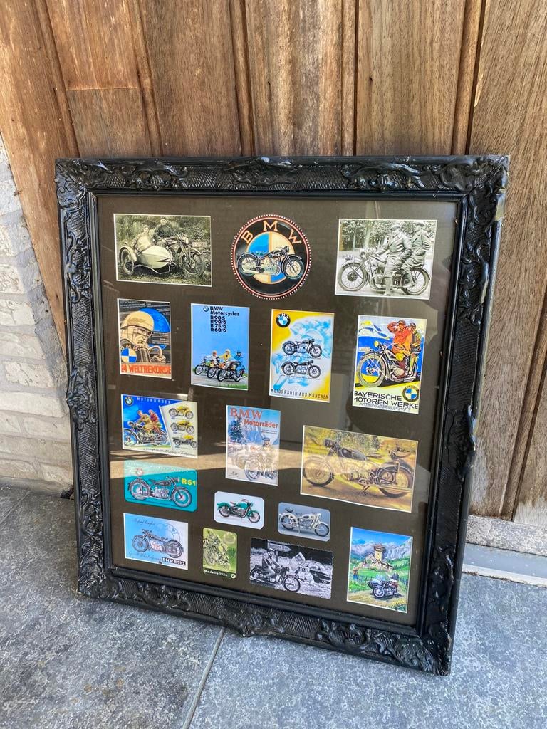 Bmw glaskader,historie,zeer zwaar en mooi, Ophalen of Verzenden, Rechthoekig