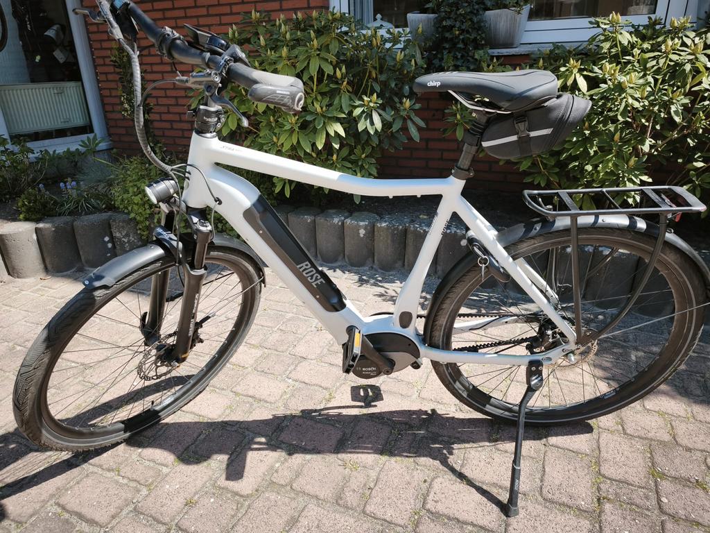 Rose Xtra Watt heren- en damesfiets, Gebruikt, 51 tot 55 cm, 50 km per accu of meer, Ophalen