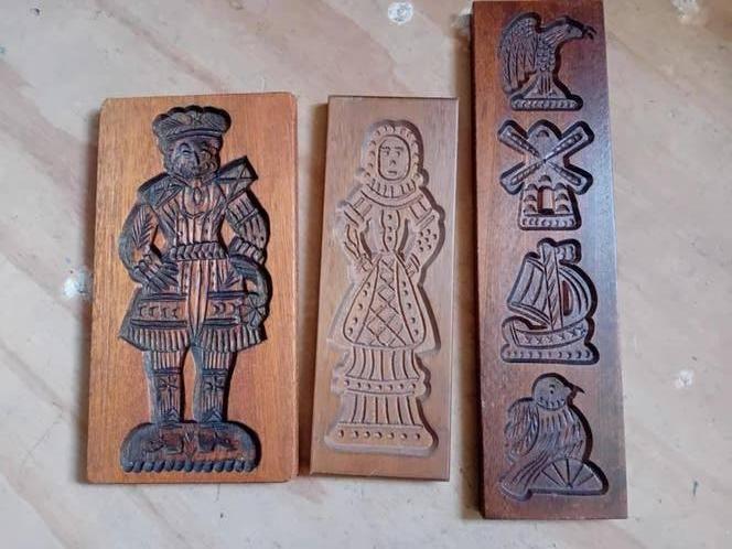 vintage 3 speculaas planken koek plank keuken decoratie, Antiek en Kunst, Antiek | Keukenbenodigdheden, Ophalen of Verzenden