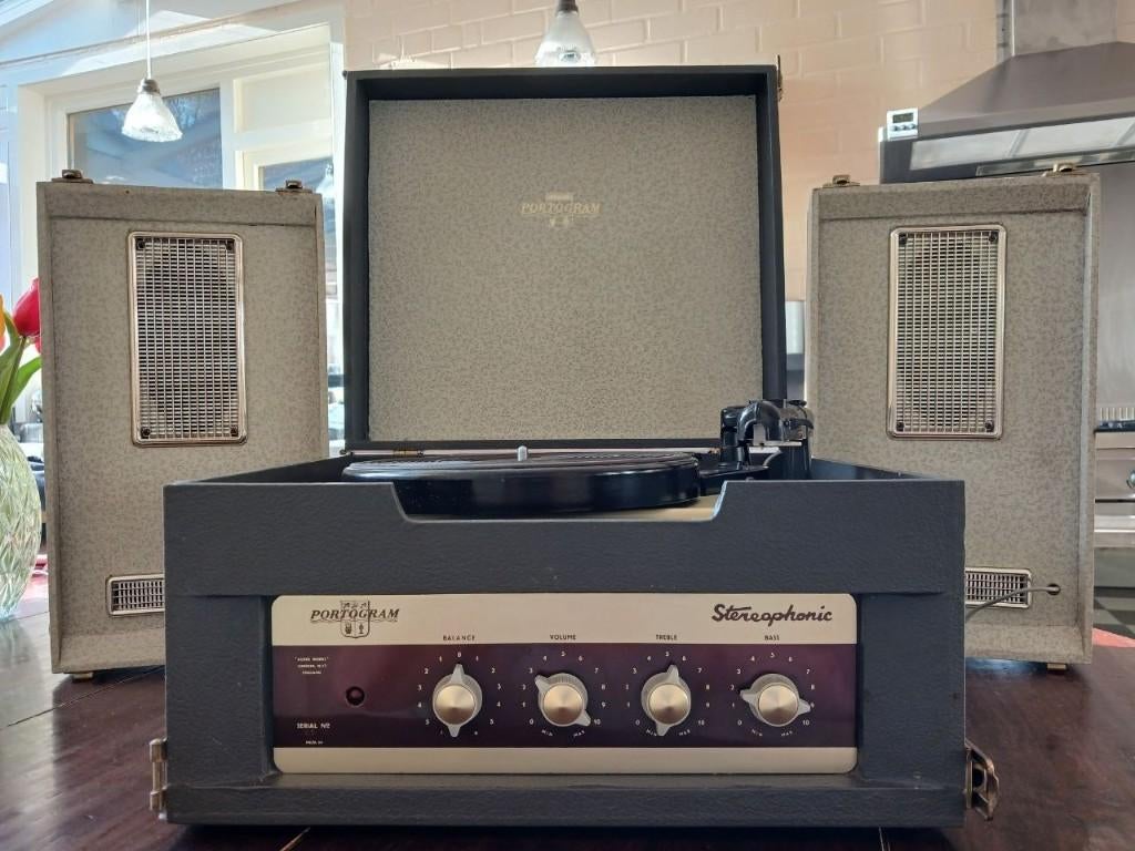 Garrard TA Portogram Stereophonic - draagbare platenspeler, Audio, Tv en Foto, Ophalen, Gebruikt, Platenspeler, Overige merken