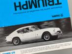 TRIUMPH folder van o.a. GT6, TR4A en de Spitfire Mk.2 , Ophalen of Verzenden, Zo goed als nieuw, Overige merken