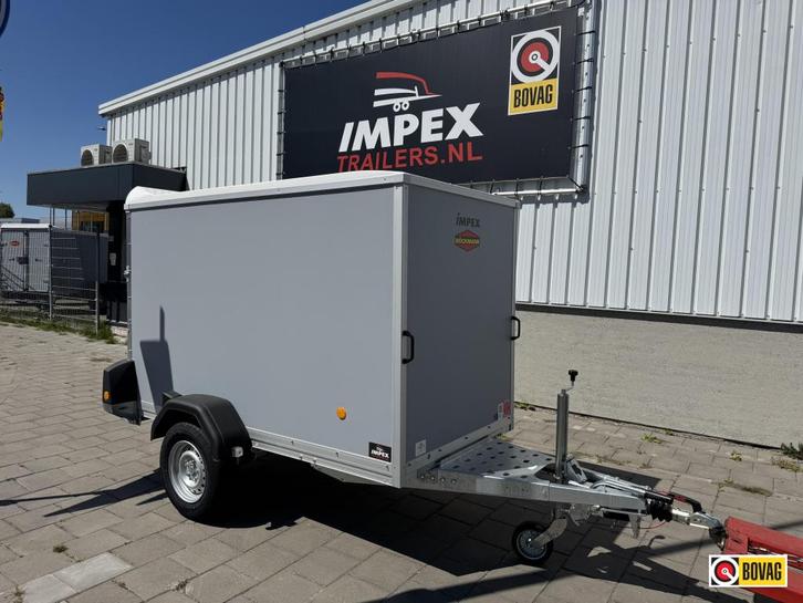 Bij Impex Bockmann enkelas geremd + draai oprijklep 250x130, Auto diversen, Aanhangers en Bagagewagens, Nieuw