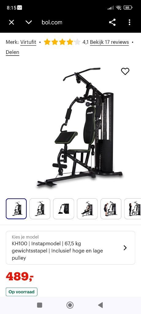 2x fitness set zgn, Ophalen, Zo goed als nieuw, Hometrainer