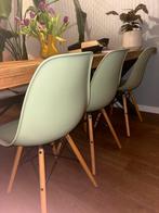 Set van 4 moderne eetkamerstoelen - Lichtgroen, Ophalen, Overige kleuren, Drie, Zo goed als nieuw
