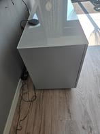 Tv meubel  zilvergrijs 180 breed, Italiaanse design, Glas, 150 tot 200 cm, Ophalen of Verzenden