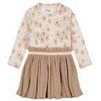 NIEUW! Trendy Dirkje Jurkje "Lovely" Bloemen & Rib Maat 104, Meisje, Dirkje, Nieuw, Ophalen of Verzenden