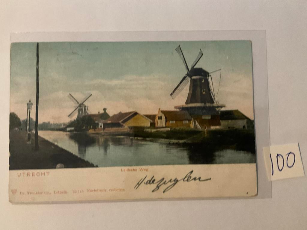 Ansichtkaart Utrecht Leidse Weg, Ophalen of Verzenden, Voor 1920, Gelopen, Utrecht