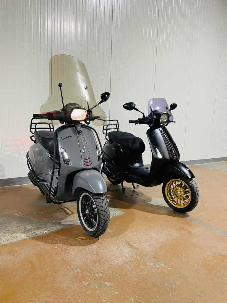 2x Vespa Sprint Snor Nardo&Matt Zwart Full Options Custom, Overige modellen, Ophalen of Verzenden, Zo goed als nieuw, Benzine