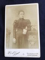 Kabinetfoto, Vrouw, H. V.D. ZIJL, AMSTERDAM, Antieke foto, Ophalen of Verzenden, Voor 1940, Gebruikt, Foto