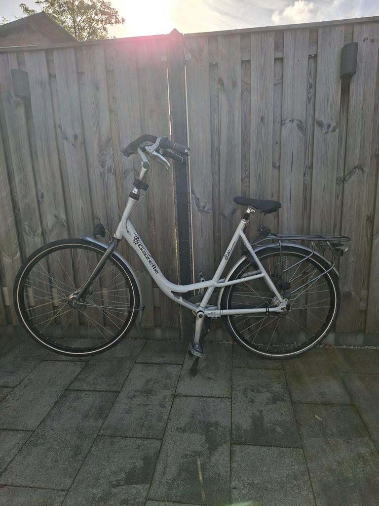 Gazelle Bloom damesfiets - Wit, lage instap, Velgrem, Versnellingen, Ophalen of Verzenden, Gazelle