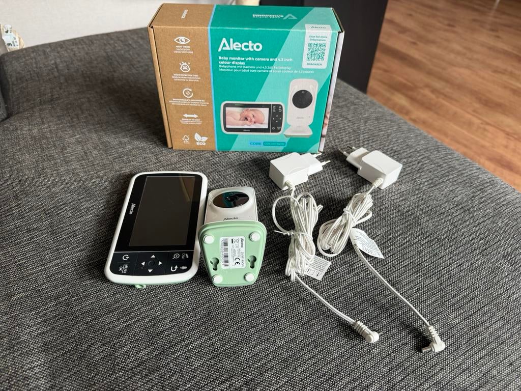 Alecto DMV149GN, Kinderen en Baby's, Babyfoons, Zo goed als nieuw, 250 meter of meer, Camera, Terugspreekfunctie, Ophalen