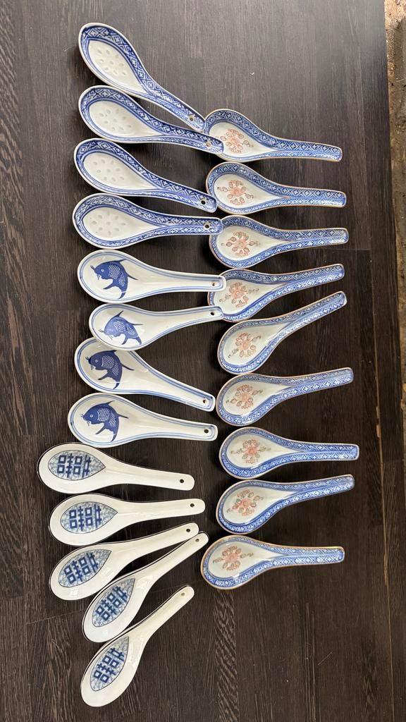 22 Chinese lepels, Ophalen of Verzenden