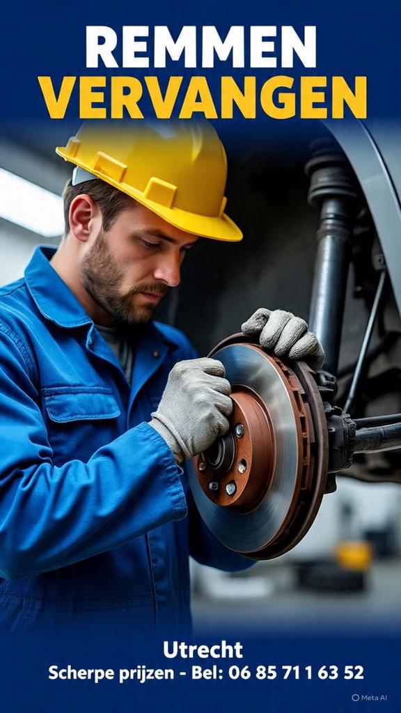 Remmen vervangen auto, Auto diversen, Ophalen of Verzenden