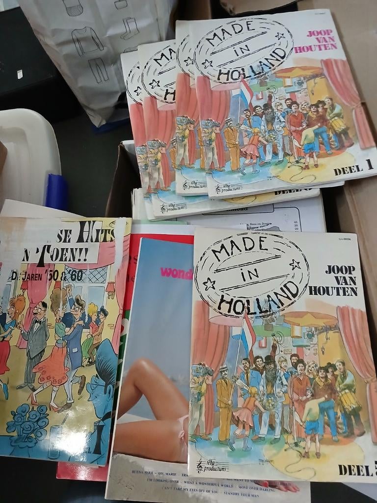 Grote collectie bladmuziek: boeken en mappen, veel NL, Muziek en Instrumenten, Bladmuziek, Ophalen of Verzenden