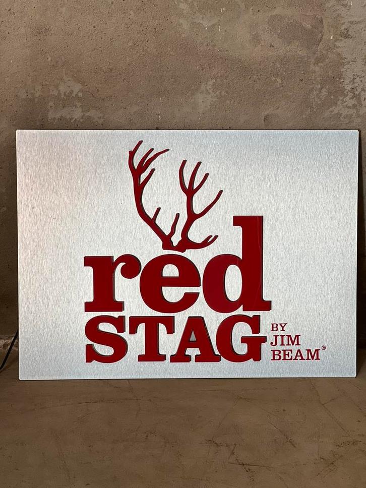 Zeldzame Jim Beam reclame, Verzamelen, Merken en Reclamevoorwerpen, Lichtbak of (neon) lamp, Ophalen