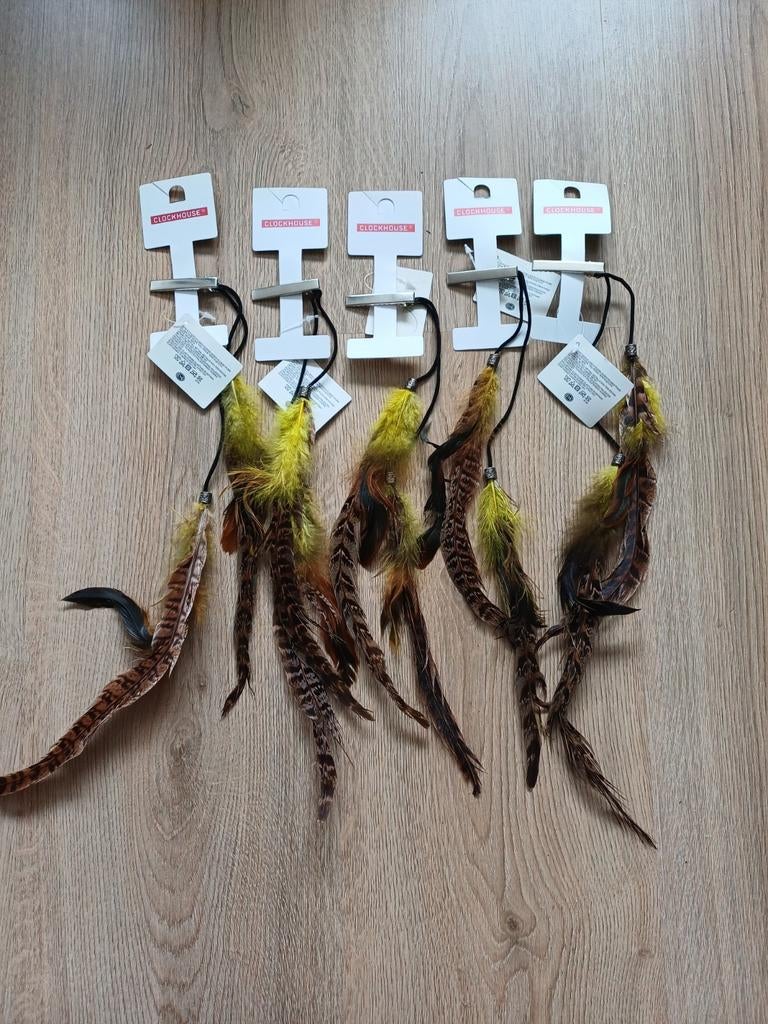 5 Clockhouse haarclips met veren - Nieuw!, Ophalen of Verzenden, Nieuw