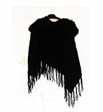 stijlvolle zwarte poncho preziosa collection-kunstbontje, Kleding | Dames, Truien en Vesten, PREZIOSA COLLECTION, Zwart, Maat 46/48 (XL) of groter