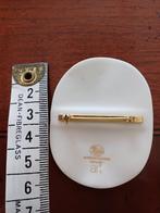 Hutschenreuther Art broche, Overige materialen, 4 tot 7 cm, Gebruikt, Wit