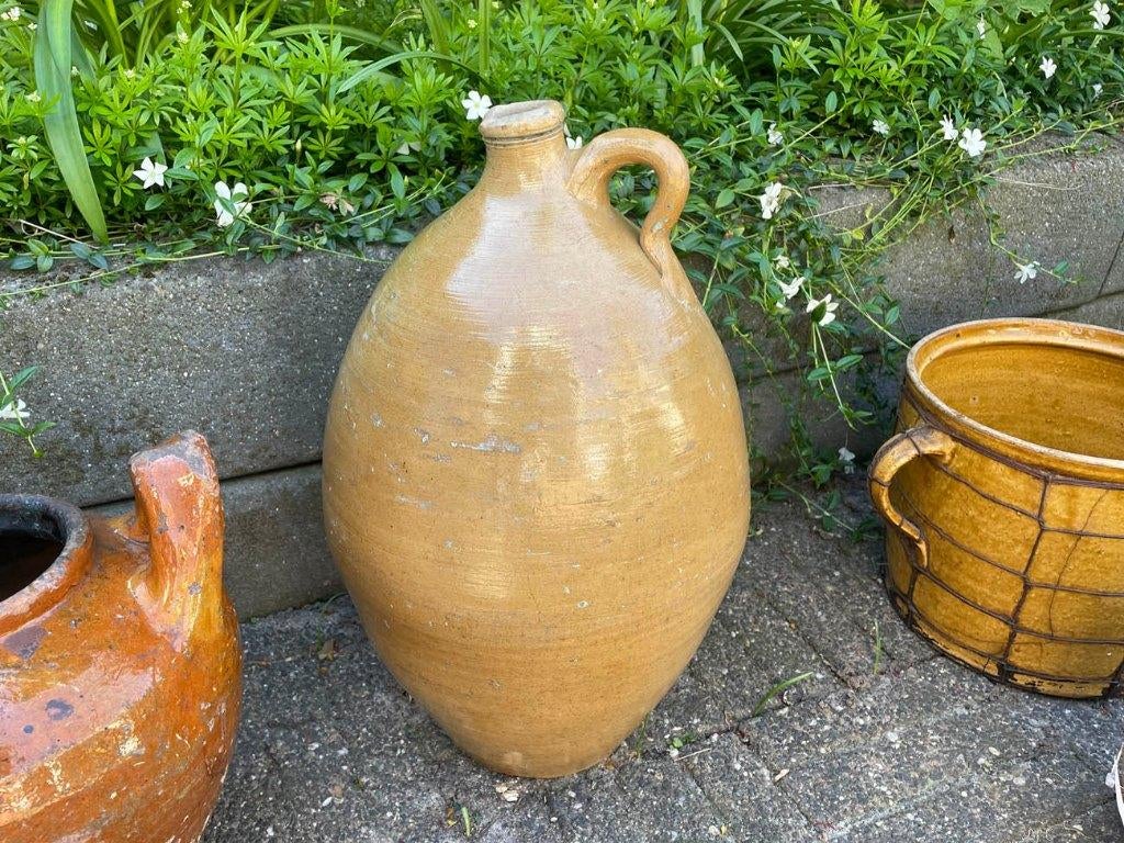 Grote Gelige Aardewerk Kruik, Ophalen