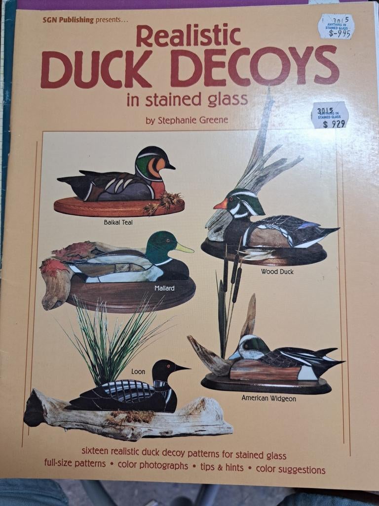 Boek: Realistische Eenden Decoys in Glas-in-lood, Ophalen of Verzenden, Gelezen, Overige onderwerpen, Stephanie Greene