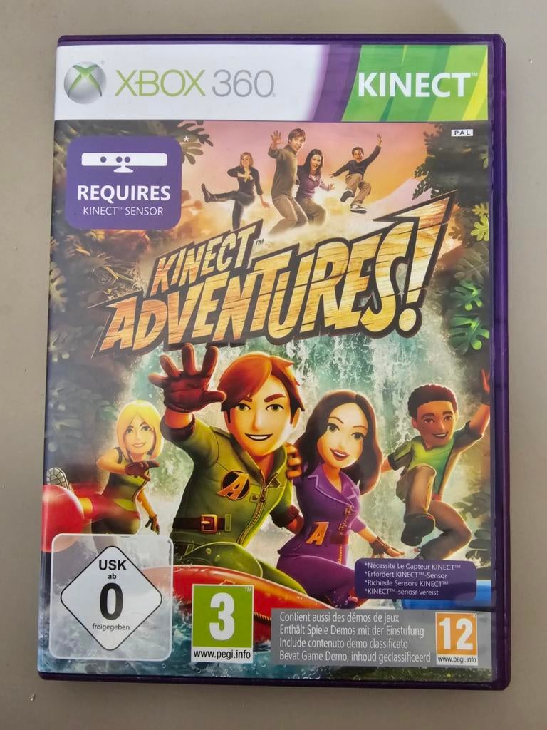 XboX 360 game Kinect Adventures!, Spelcomputers en Games, Games | Xbox 360, Zo goed als nieuw, Avontuur en Actie, 1 speler, Vanaf 3 jaar