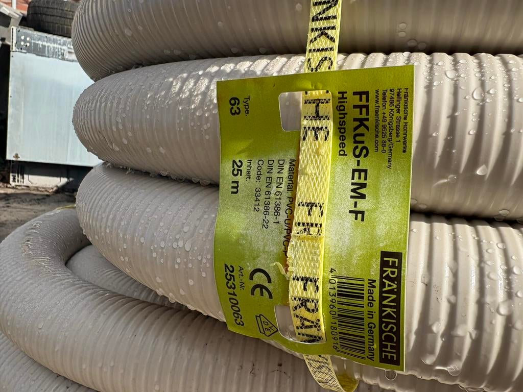 Mantelbuis 63 mm schutbuis 63 mm - 7 rollen, Pvc, 6 meter of meer, Overige typen, 60 tot 80 mm