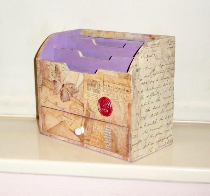 Brievenbakje Brocant Landelijk Retro Brievenhouder, Ophalen of Verzenden