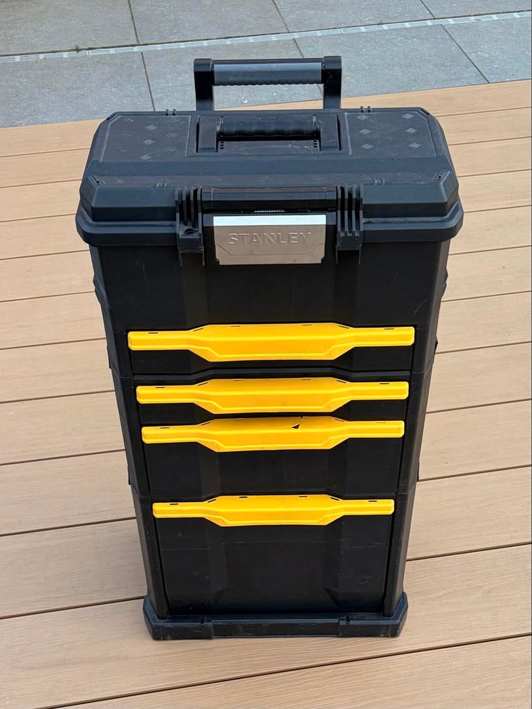 Stanley gereedschaptrolley met 4 lades en klep, Ophalen of Verzenden, Gebruikt