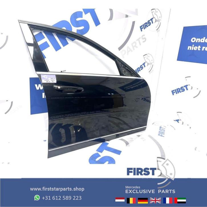 W204 CKLASSE DEUR RECHTS VOOR ZWART COMPLEET C Klasse SEDAN, Auto-onderdelen, Carrosserie en Plaatwerk, Deur, Mercedes-Benz, Voor
