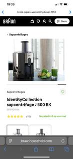 Braun sapcentrifuge, Ophalen of Verzenden, Zo goed als nieuw, Sapcentrifuge