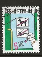 Tsjechie 4, verboden voor rokende honden, Postzegels en Munten, Postzegels | Europa | Overig, Overige landen, Verzenden, Gestempeld