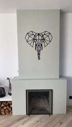 Houten Olifant Muurdecoratie, Ophalen, Zo goed als nieuw