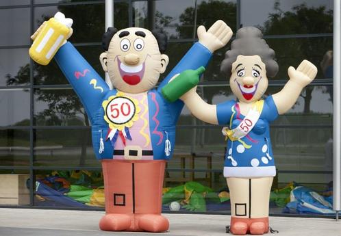 Opblaasbare Abraham en Sarah Feestend te huur (inflatable), Hobby en Vrije tijd, Feestartikelen | Verhuur, Zo goed als nieuw, Abraham of Sarah