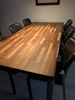 Leolux Eettafel 220x100 cm, Huis en Inrichting, Tafels | Eettafels, Ophalen, Gebruikt, 200 cm of meer, 50 tot 100 cm