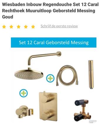 Diverse douchesetjes van Brauer,Grohe,Wiesbaden nieuw beschikbaar voor biedingen
