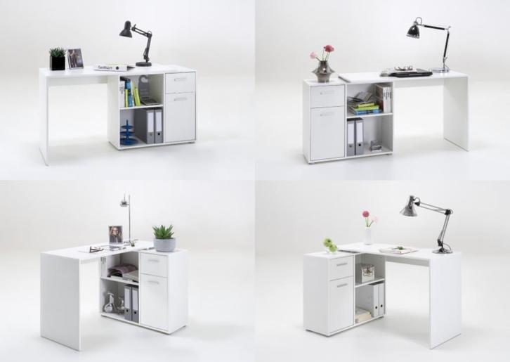 Witte bureau, Huis en Inrichting, Bureaus, Zo goed als nieuw, Ophalen of Verzenden