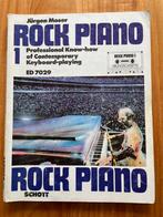 Rock Piano 1 - Jürgen Moser Keyboard lesboek, Gebruikt, Les of Cursus, Ophalen of Verzenden, Rock en Metal