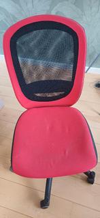 Bureaustoel rood/zwart, Ophalen, Gebruikt, Rood, Bureaustoel