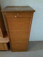 Vintage houten archiefkast, Huis en Inrichting, 25 tot 50 cm, 100 tot 150 cm, Minder dan 50 cm, Gebruikt