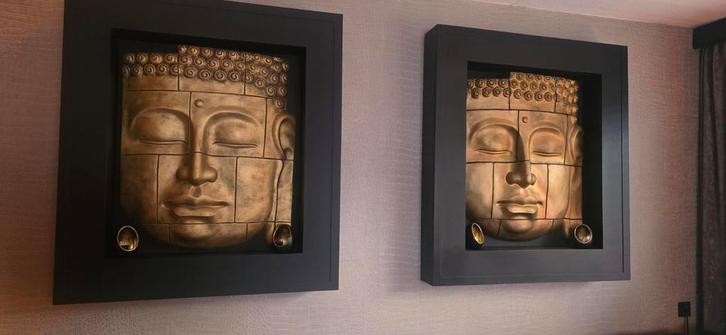 Rofra buddah wanddecoratie, Huis en Inrichting, Woonaccessoires | Wanddecoraties, Zo goed als nieuw, Ophalen