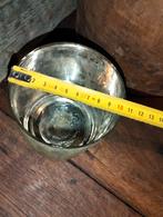 Brocante leuk windlichtje goudkleurig glas, Overige materialen, ., Ophalen of Verzenden, Zo goed als nieuw