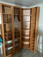 Billi ikea vitrine kast met hoek kast en cd rek, Huis en Inrichting, Kasten | Vitrinekasten, Ophalen, 100 tot 150 cm, 200 cm of meer