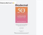 Biodermal Ultralichte Zonnefluide - Zonnebrand met SPF50+, Sieraden, Tassen en Uiterlijk, Ophalen of Verzenden, Nieuw, Gehele gezicht