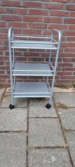 Ikea metalen trolley met zwenkwielen, Ophalen of Verzenden, Gebruikt