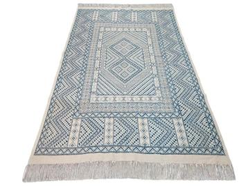 Handgeknoopt oosters wol Kelim tapijt light blue 154x238cm beschikbaar voor biedingen