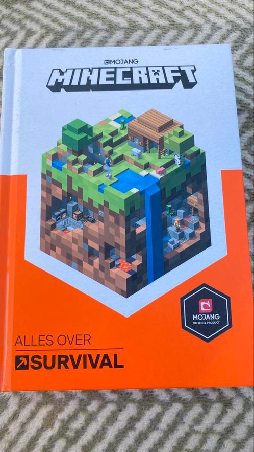 Minecraft Alles over Survival, Boeken, Kinderboeken | Jeugd | onder 10 jaar, Zo goed als nieuw, Ophalen of Verzenden