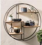 2 zwarte industriëel -metaal met mdf plankjes, Huis en Inrichting, Woonaccessoires | Wandplanken en Boekenplanken, Ophalen of Verzenden