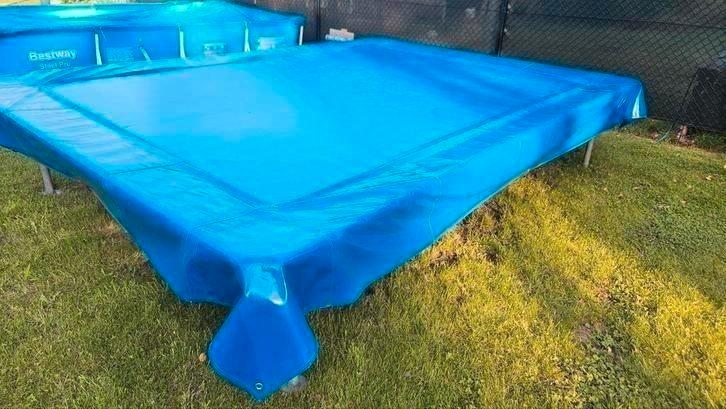 Trampoline rechthoek van vrachtwagenzeil, Kinderen en Baby's, Speelgoed | Buiten | Trampolines, Gebruikt, Ophalen