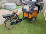 Vogue carry 3 bakfiets (incl. Peuterschaal en kussens), Fietsen en Brommers, Fietsen | Bakfietsen, 4 kinderen of meer, Gebruikt