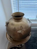 Vaas goud colmore vlinders, Ophalen, Overige materialen, Overige kleuren, 50 tot 75 cm